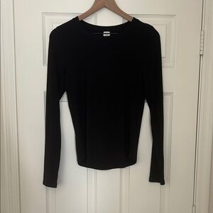 Aritzia Wilfred Free Black Long Sleeve Tee